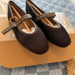 Madewell remi ballet flats chocolate raisin 8.5 new in box